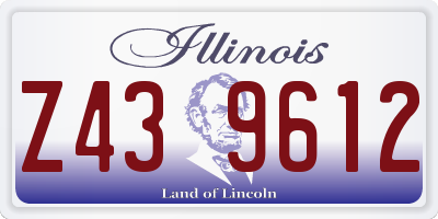 IL license plate Z439612