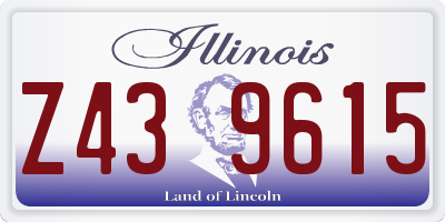 IL license plate Z439615