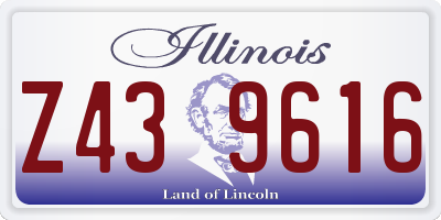 IL license plate Z439616