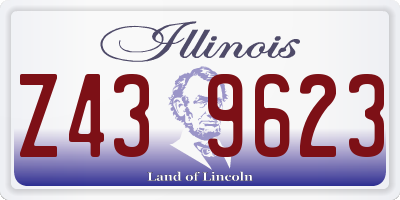IL license plate Z439623