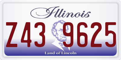 IL license plate Z439625