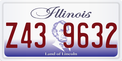 IL license plate Z439632