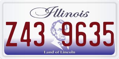 IL license plate Z439635