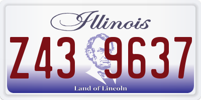IL license plate Z439637
