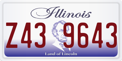 IL license plate Z439643