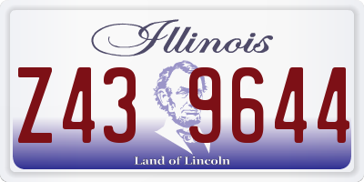 IL license plate Z439644