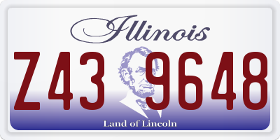 IL license plate Z439648