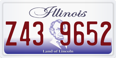 IL license plate Z439652