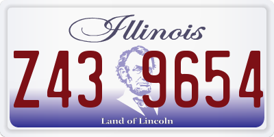 IL license plate Z439654