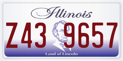 IL license plate Z439657