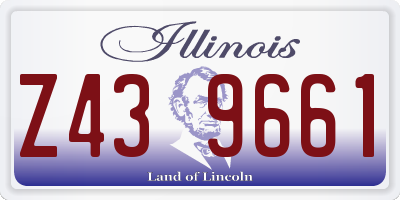 IL license plate Z439661