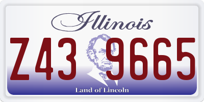 IL license plate Z439665