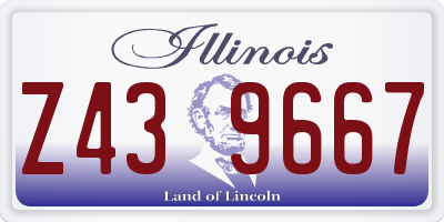 IL license plate Z439667