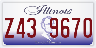 IL license plate Z439670