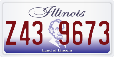 IL license plate Z439673