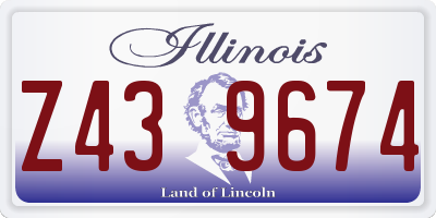 IL license plate Z439674