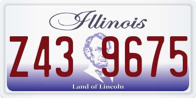 IL license plate Z439675
