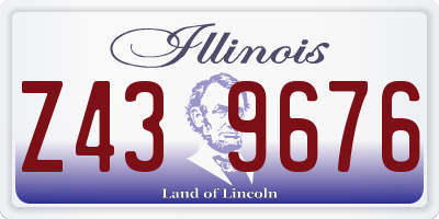 IL license plate Z439676