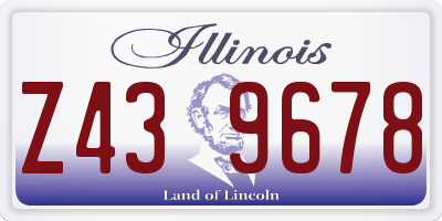 IL license plate Z439678