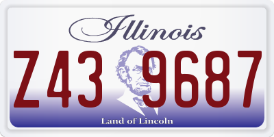 IL license plate Z439687