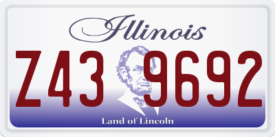 IL license plate Z439692