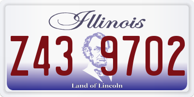 IL license plate Z439702