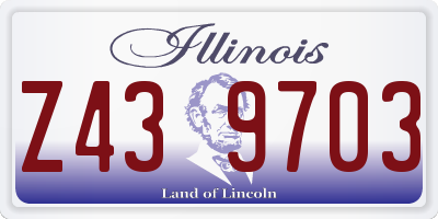 IL license plate Z439703