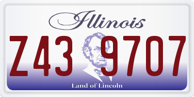 IL license plate Z439707
