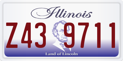 IL license plate Z439711