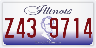 IL license plate Z439714