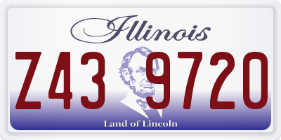 IL license plate Z439720
