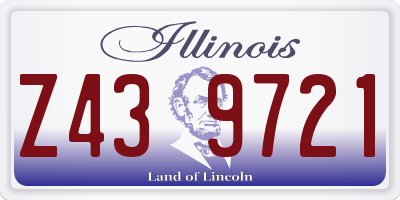IL license plate Z439721