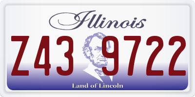 IL license plate Z439722