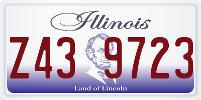 IL license plate Z439723