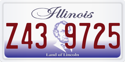 IL license plate Z439725