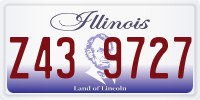 IL license plate Z439727
