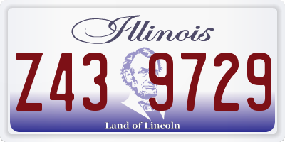 IL license plate Z439729