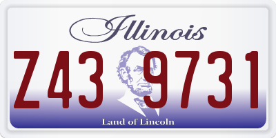 IL license plate Z439731