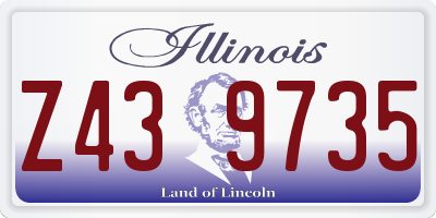 IL license plate Z439735