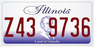 IL license plate Z439736