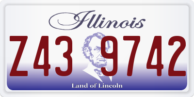 IL license plate Z439742