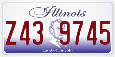IL license plate Z439745
