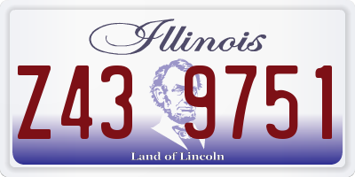 IL license plate Z439751