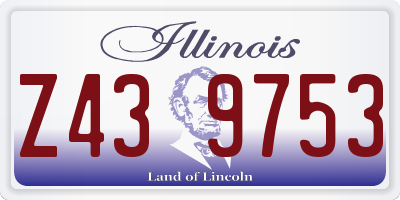 IL license plate Z439753