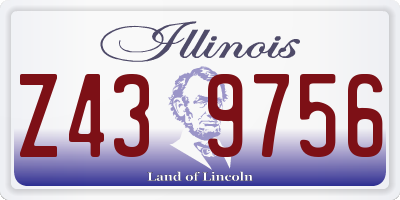 IL license plate Z439756