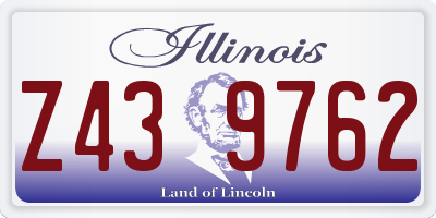 IL license plate Z439762