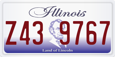 IL license plate Z439767
