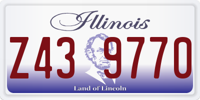 IL license plate Z439770