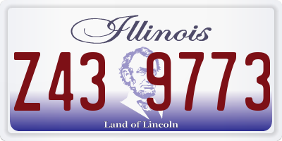 IL license plate Z439773