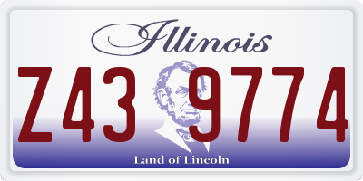 IL license plate Z439774